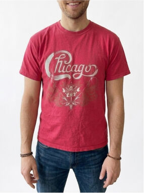 Chicago 2012 World Tour Band T Shirt In Red Size L